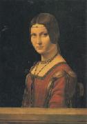 Leonardo  Da Vinci Portrait of a Lady at the Court of Milan (san05) painting